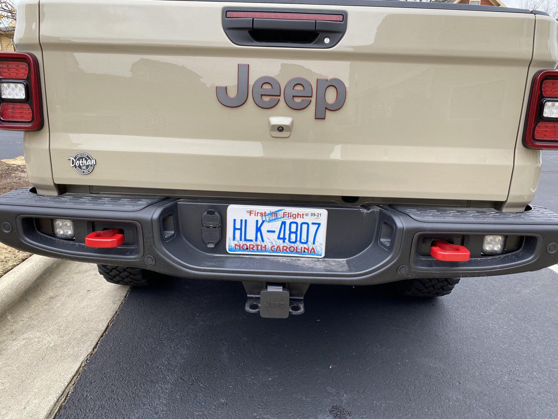 Jeep Gladiator Auxiliary LED Reverse Lights (Integrated Rear Bumper) Light complete