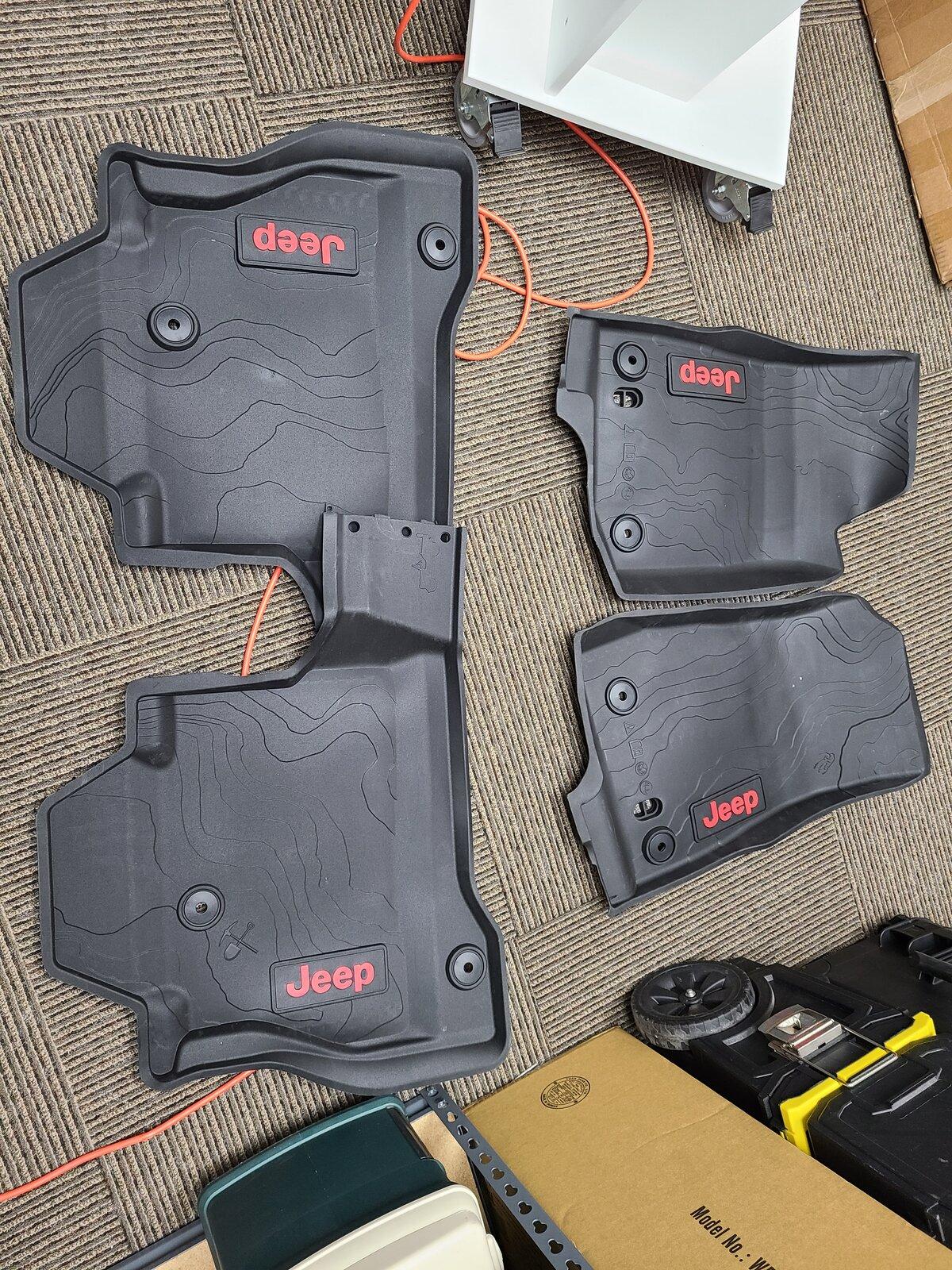 Jeep Gladiator New Mopar floor liners for the front and rear of the Gladiator 20210810_124227
