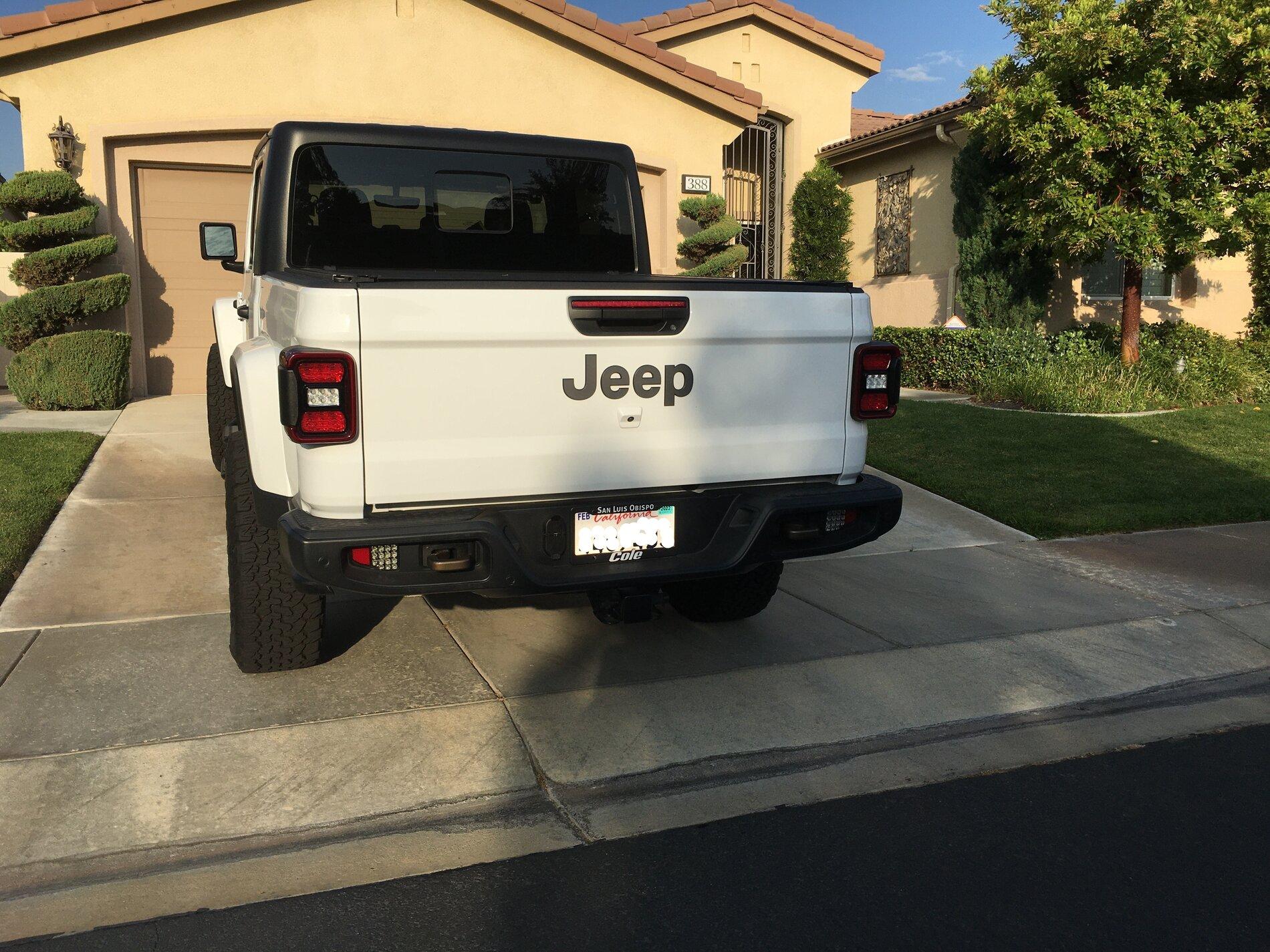 Jeep Gladiator What did you do TO your Gladiator today? [ADMIN WARNING: NO POLITICS, NO GUN TALK] back up lights daylight no lic