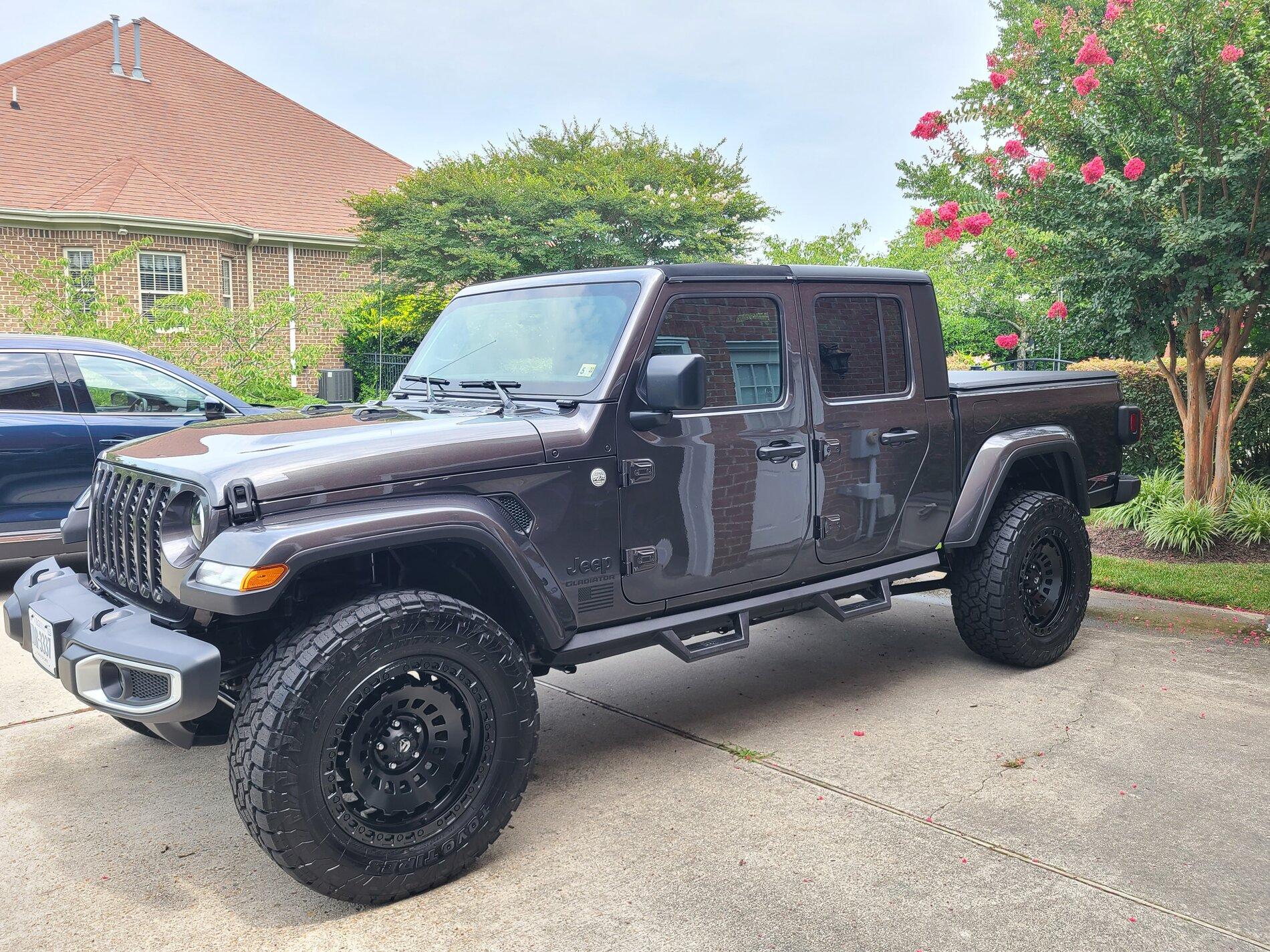 Jeep Gladiator Let’s see granite crystal jt’s with aftermarket wheels please 20210726_134803
