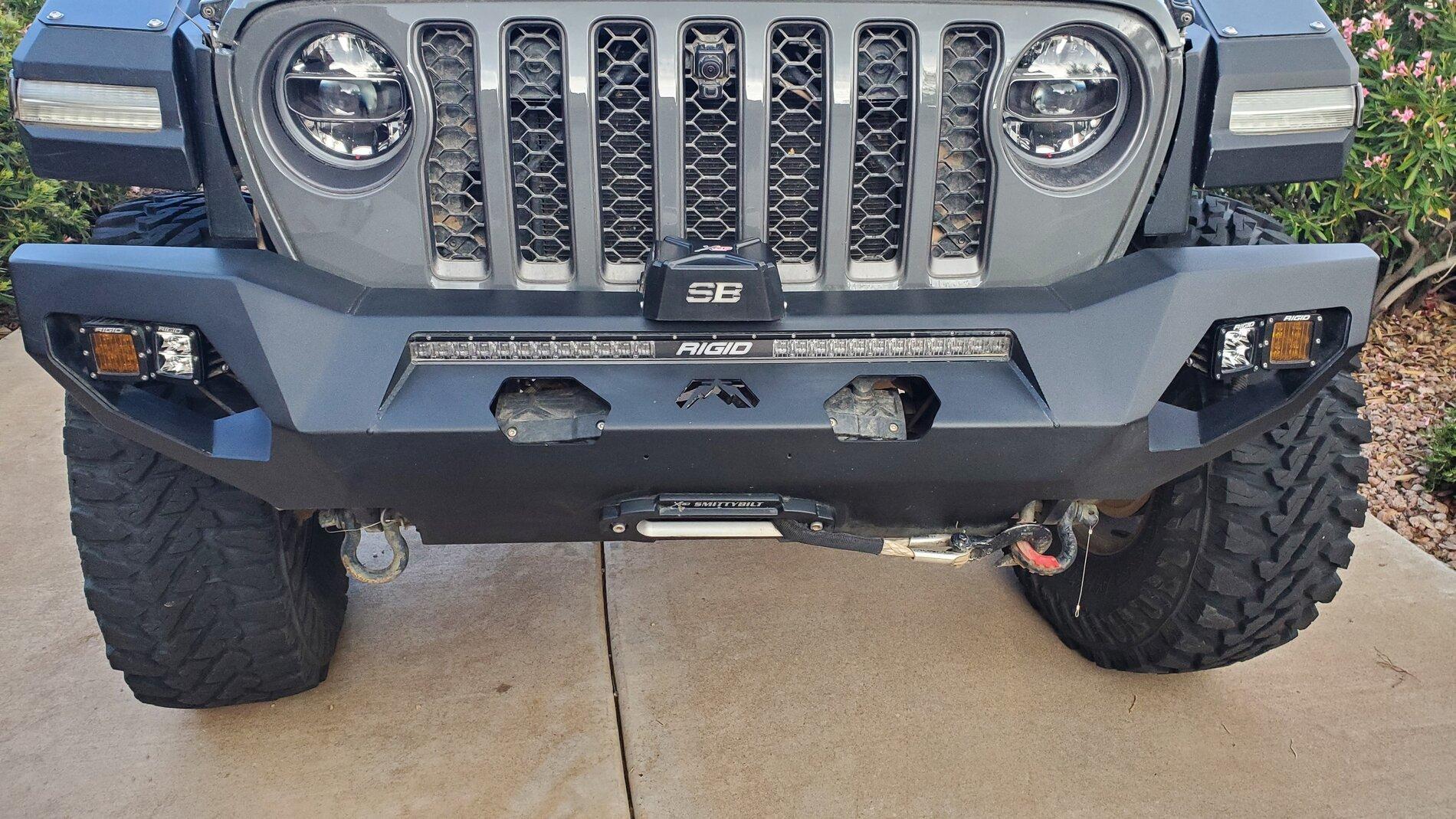 Jeep Gladiator !!! Ultimate Fab Four Front Bumper, lights and winch package $2300!!! 20210811_175721