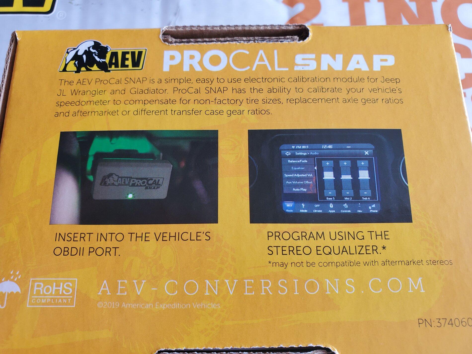 Jeep Gladiator AEV ProCal Snap Tuner $85 Shipped 20210812_114604