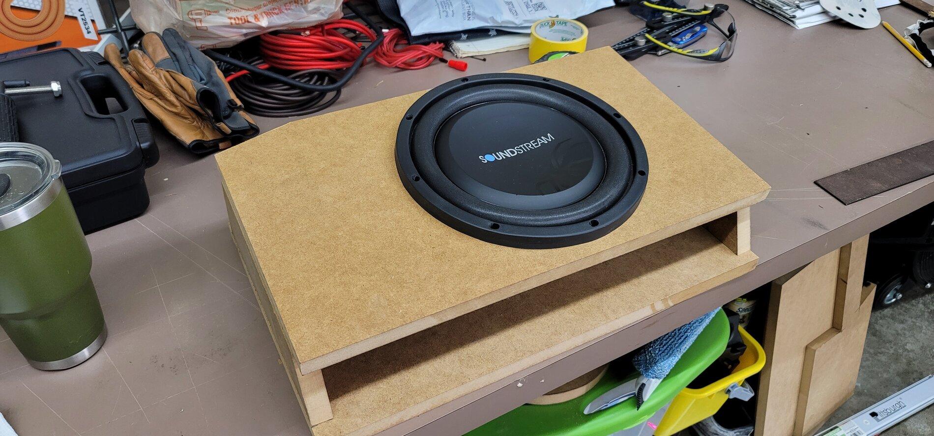 Jeep Gladiator Under seat subwoofer enclosure 20210813_081611