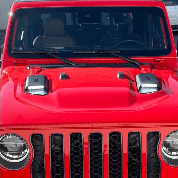 Jeep Gladiator Westin LED Hood Scoops 1628915037801