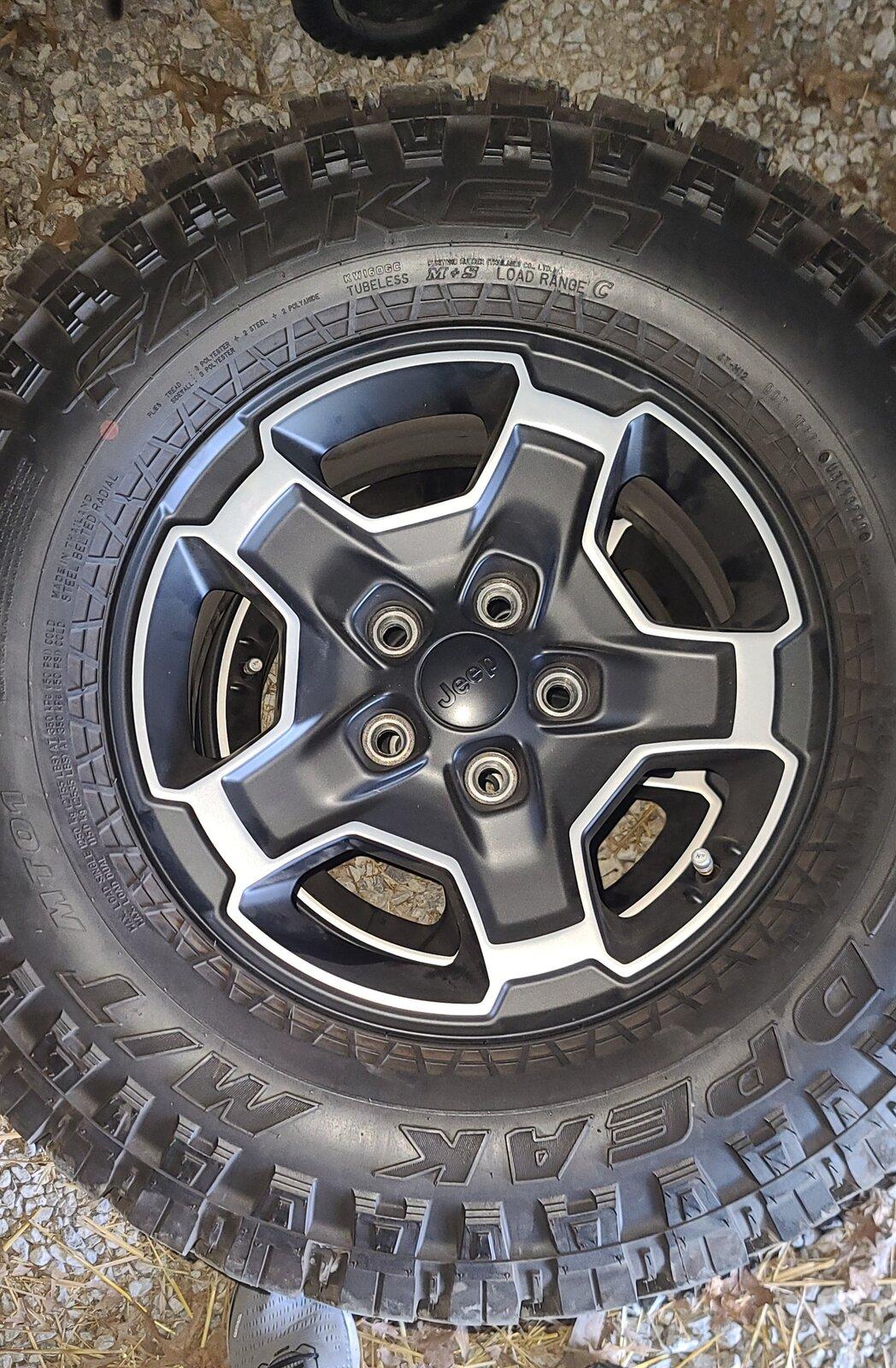 Jeep Gladiator Mojave Takeoff Polished Wheels & Falken Wildpeak...PRICE DROP $1K 20210710_012218