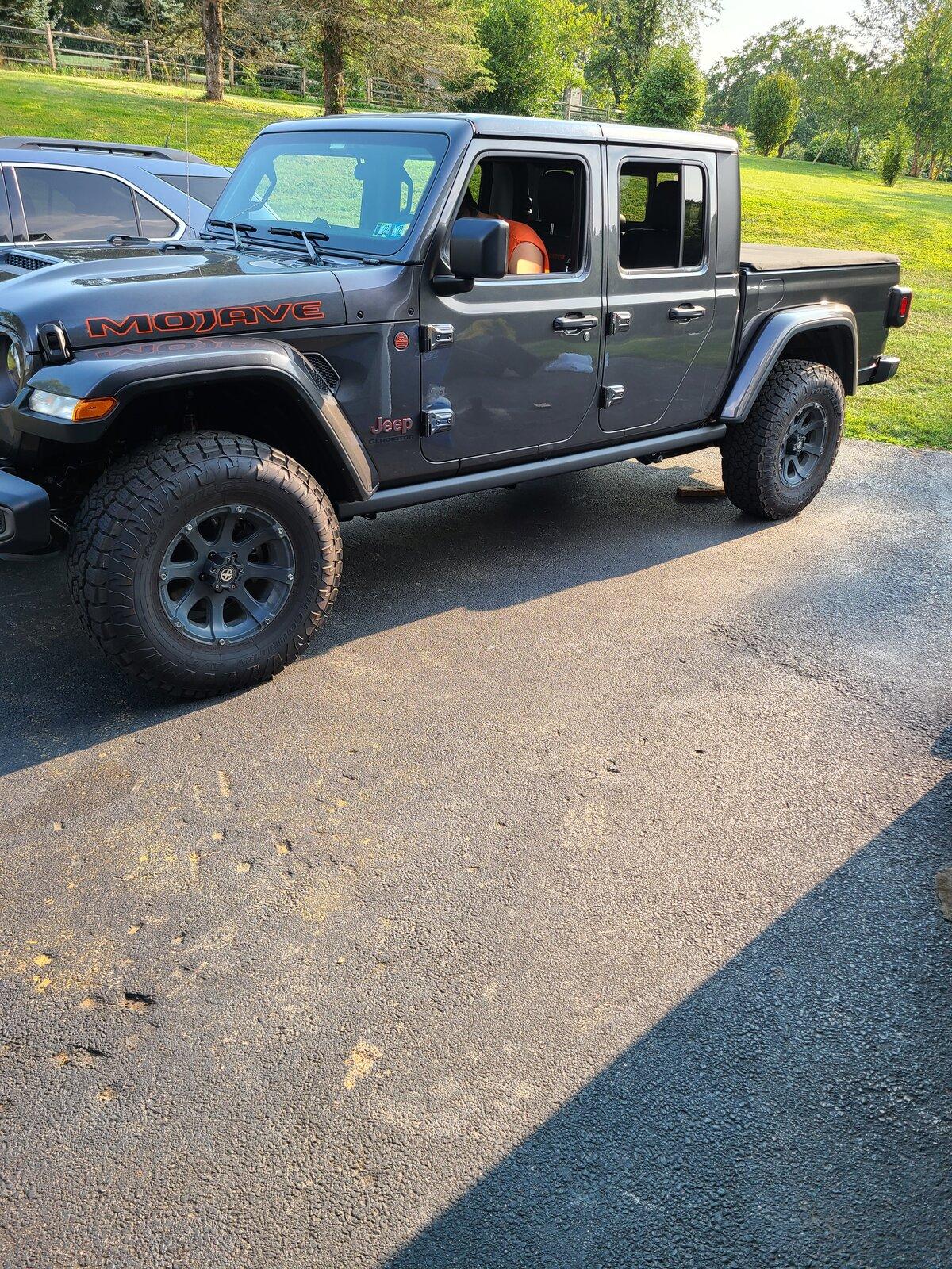 Jeep Gladiator It's Arrived .. 21 Mojave in Granite Mojave on 35s