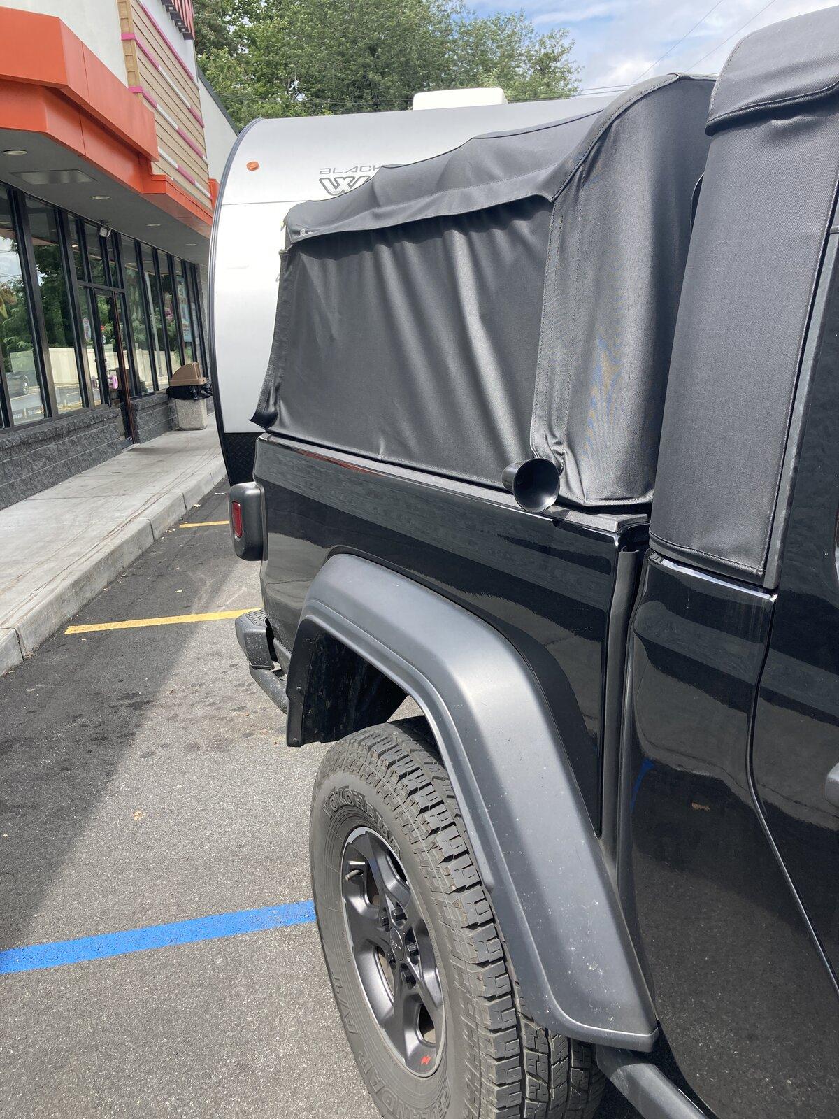 Jeep Gladiator Bestop teaser concept: folding soft cover / shell / topper for Gladiator bed 9BD0D7CE-5F5D-41A9-B7F8-53163644890D