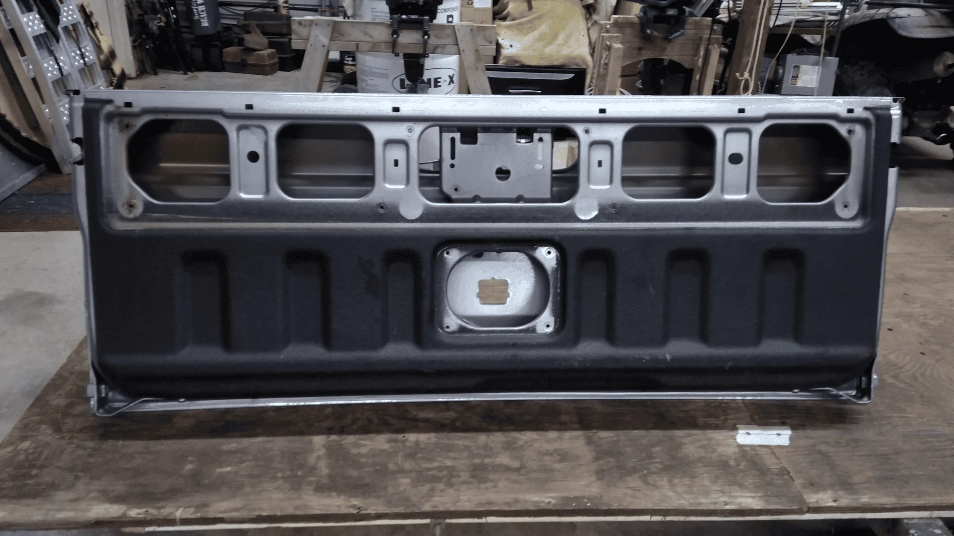Jeep Gladiator Billet Silver Metallic Tailgate Back