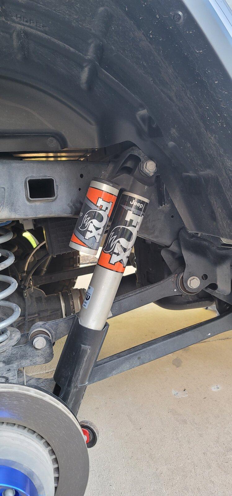Jeep Gladiator Mojave front coils on a Rubicon 20210409_175236