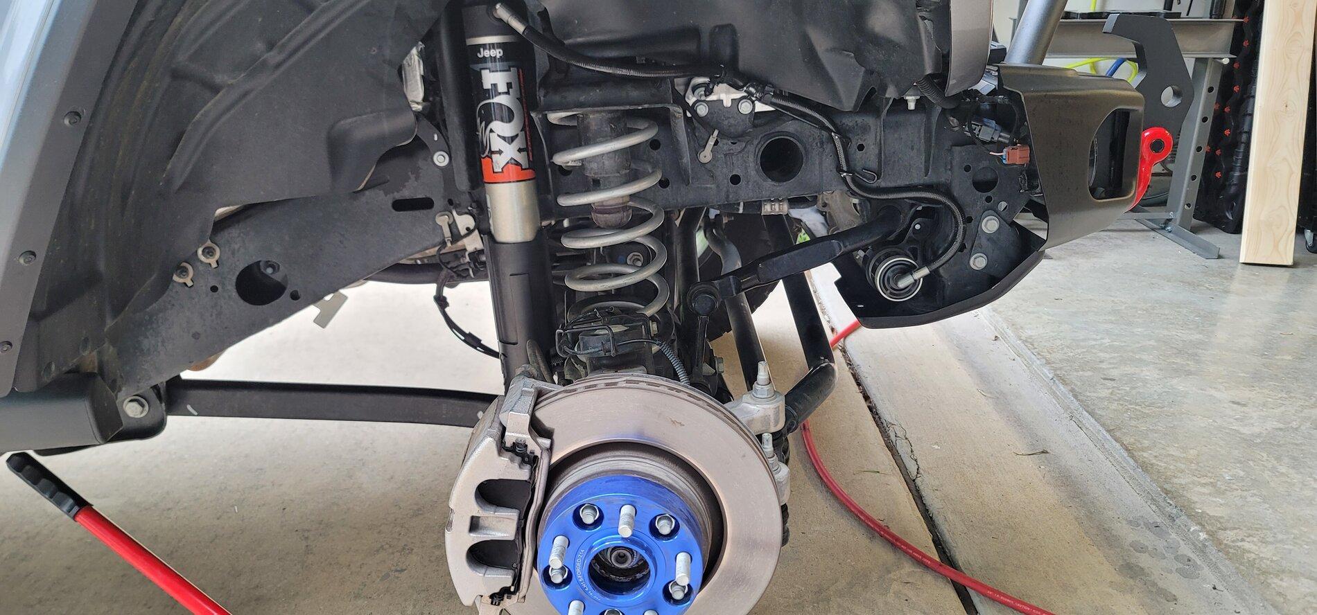 Jeep Gladiator Mojave front coils on a Rubicon 20210528_100432