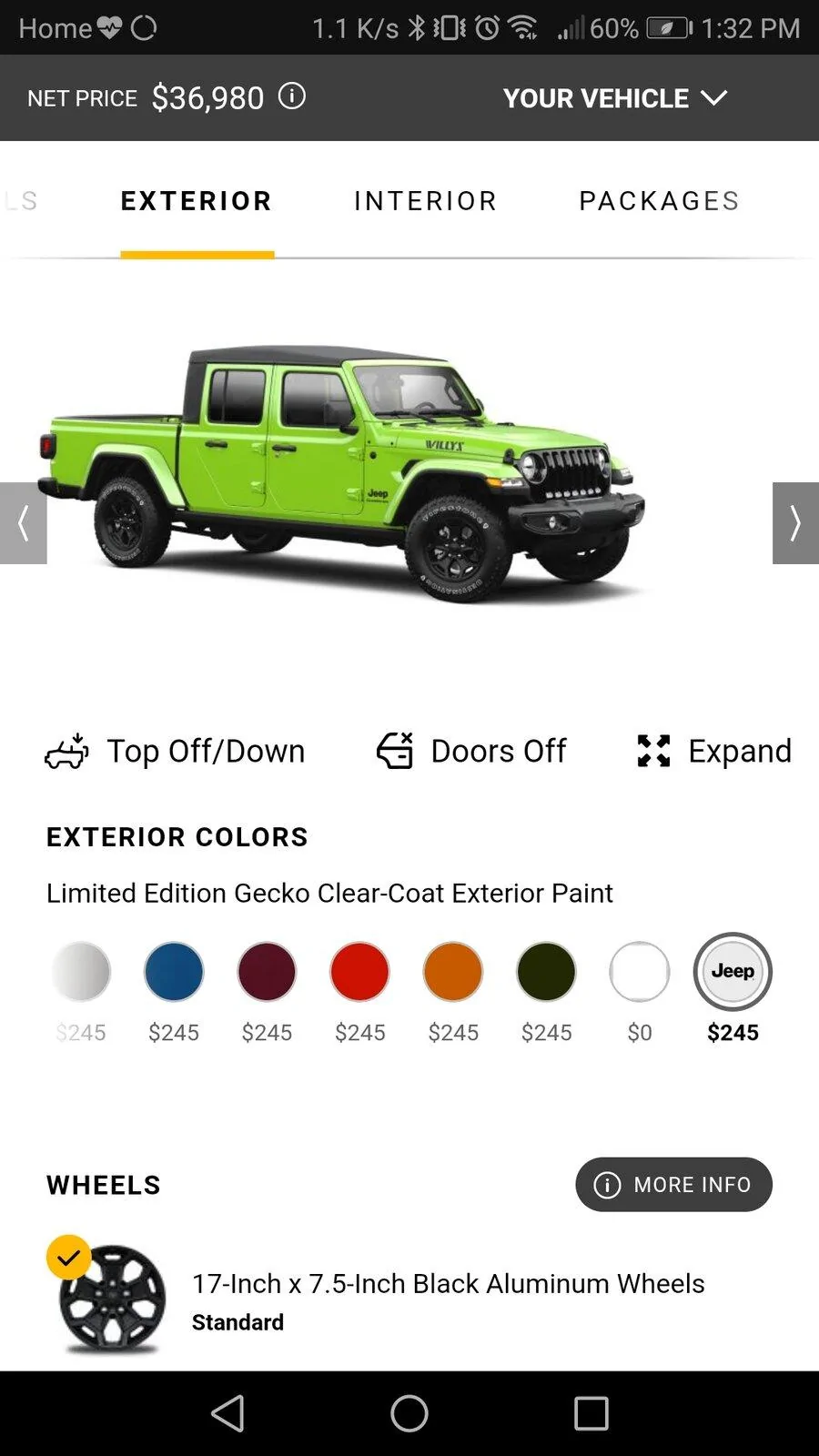 Jeep Gladiator GECKO GREEN Gladiator Club Screenshot_20210818-133244