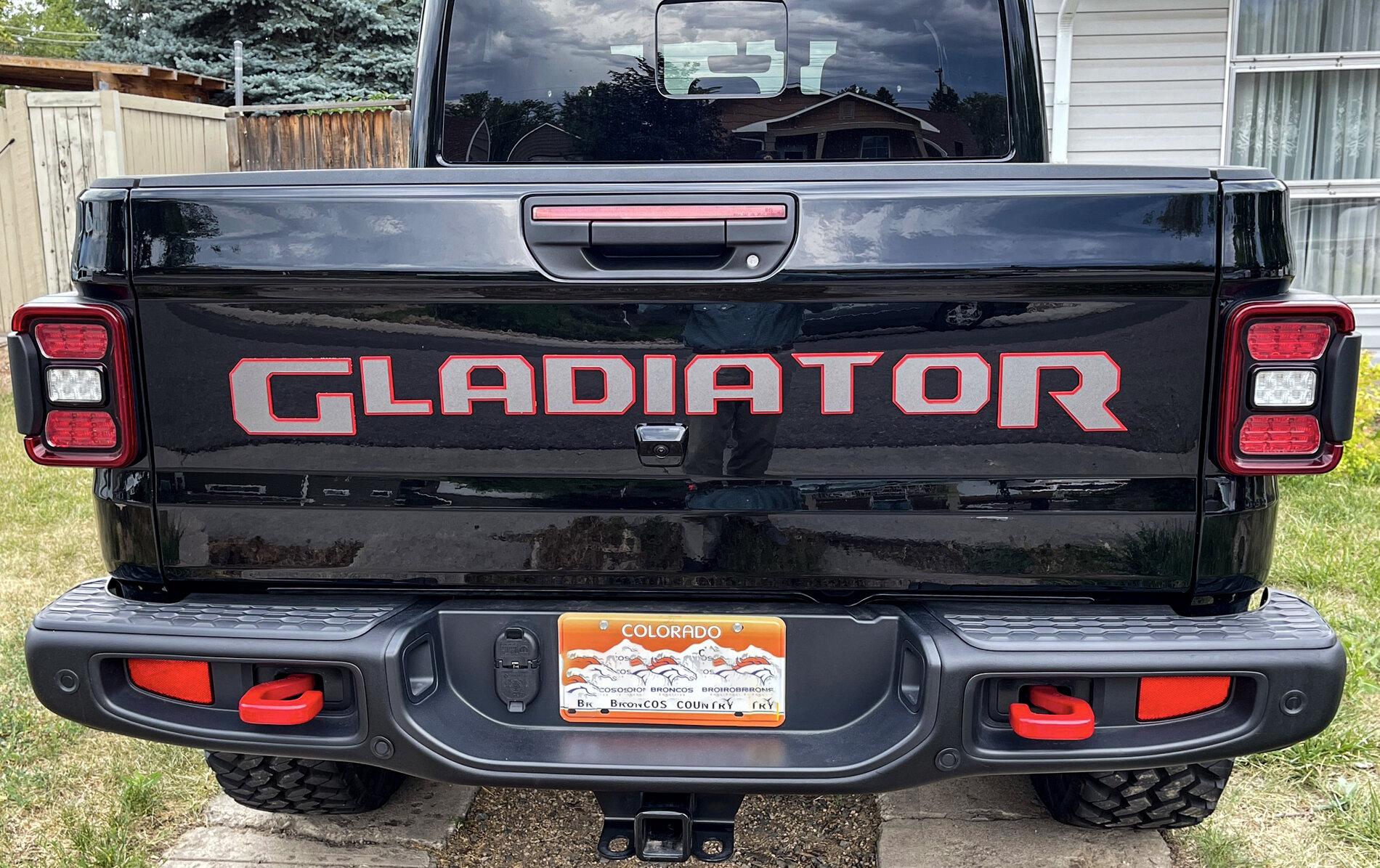 Jeep Gladiator Which tailgate badge kit do you like best Gladiator Tailgate Badge