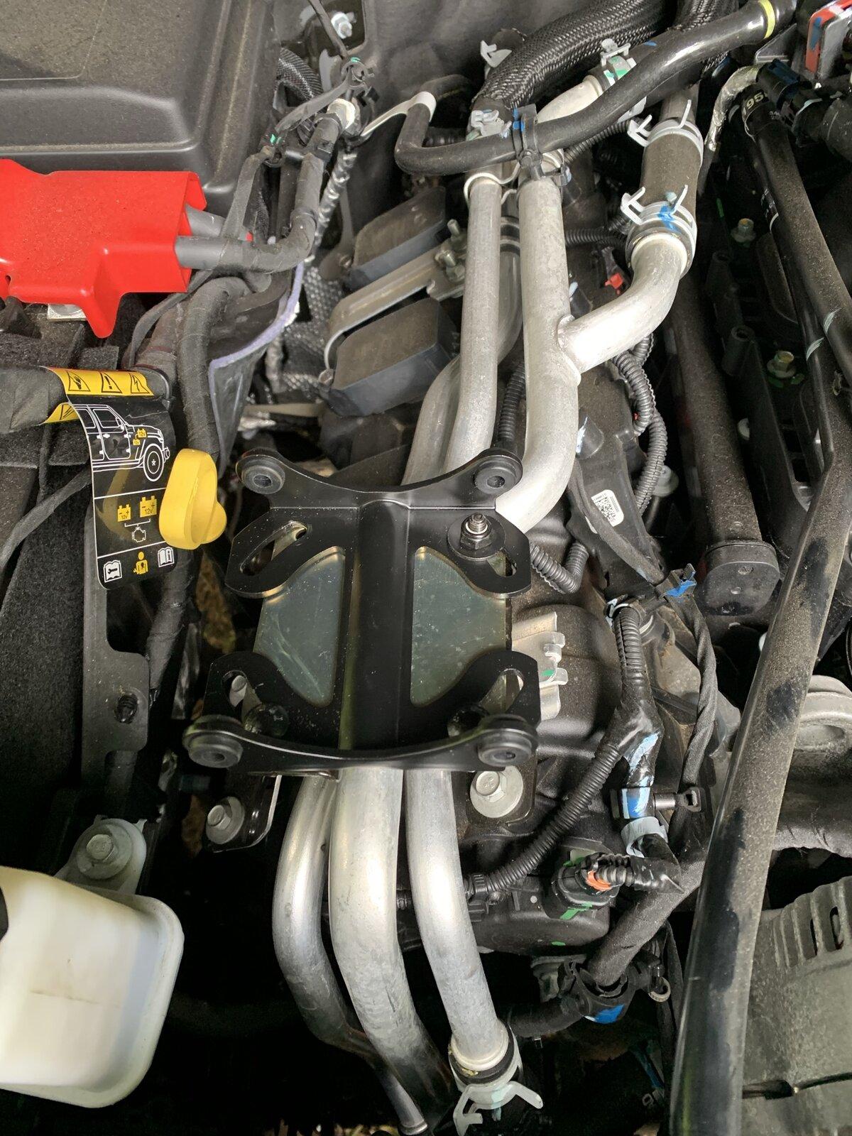 Jeep Gladiator ARB CKMA12 compressor install using the engine cover mount IMG_4057.JPEG