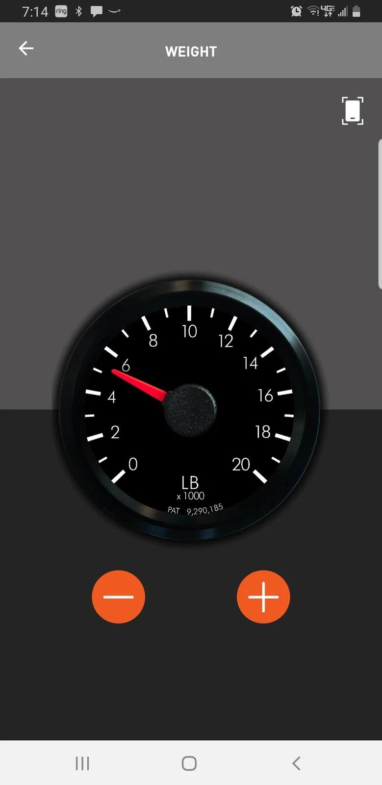Jeep Gladiator Curt 51701 BetterWeigh Mobile Towing Scale Screenshot_20210822-191453_BetterWeigh