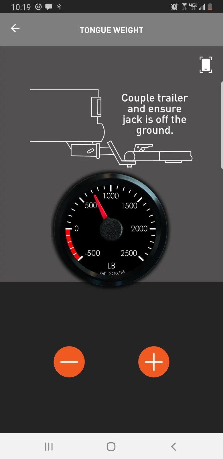 Jeep Gladiator Curt 51701 BetterWeigh Mobile Towing Scale Screenshot_20210822-221913_BetterWeigh