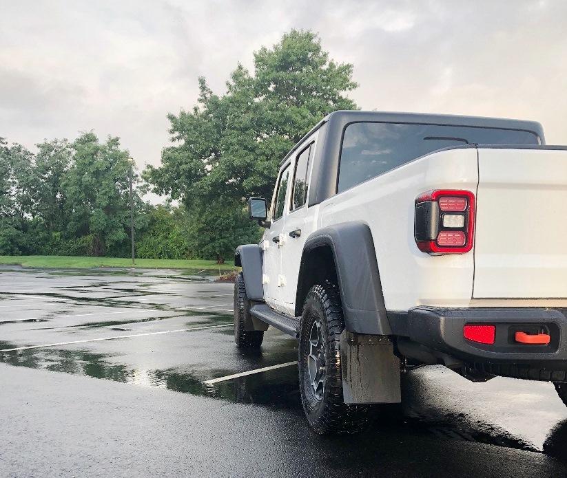 Jeep Gladiator I installed Front & Rear RokBlokz.com mud flaps on my 2021 Gladiator Rubicon I love them easy to take off with thumb screws when going off road Flaps 1a
