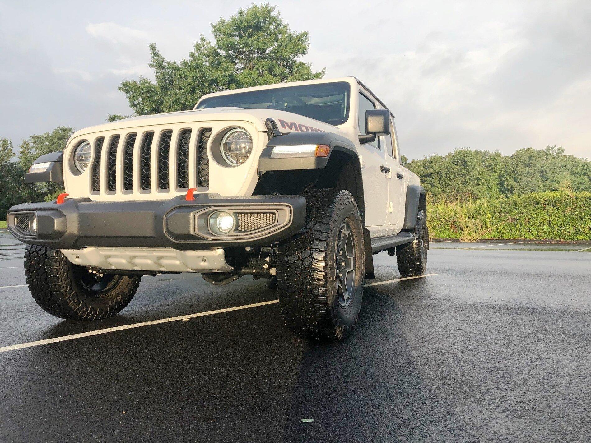 Jeep Gladiator I installed Front & Rear RokBlokz.com mud flaps on my 2021 Gladiator Rubicon I love them easy to take off with thumb screws when going off road Flaps 4a