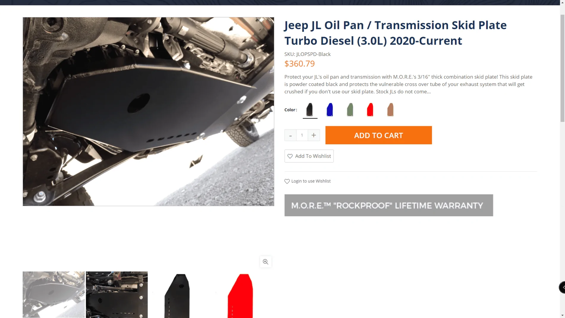 Jeep Gladiator New M.O.R.E Offroad skid plate :D Screenshot (354)