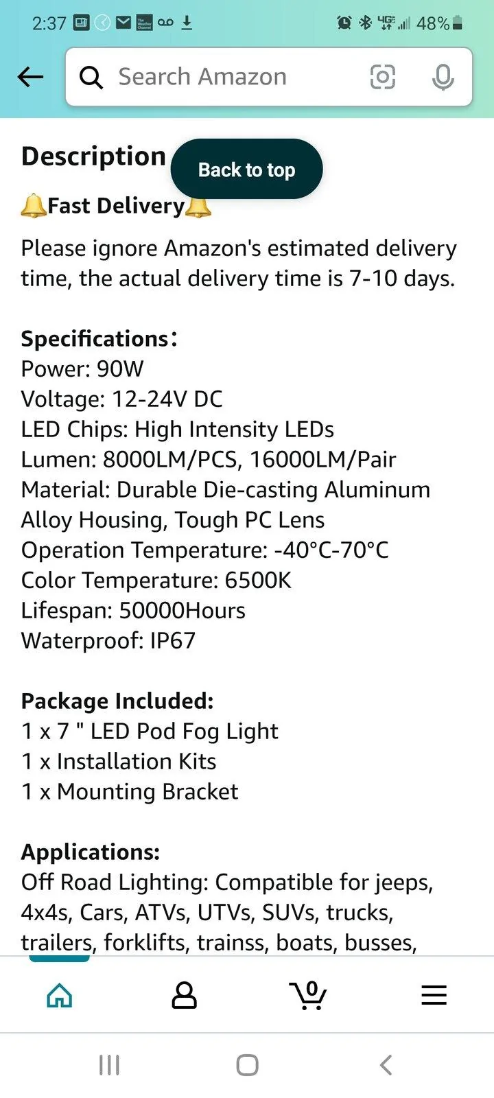 Jeep Gladiator Help me spend (about) $200 Screenshot_20210827-143735_Amazon Shopping