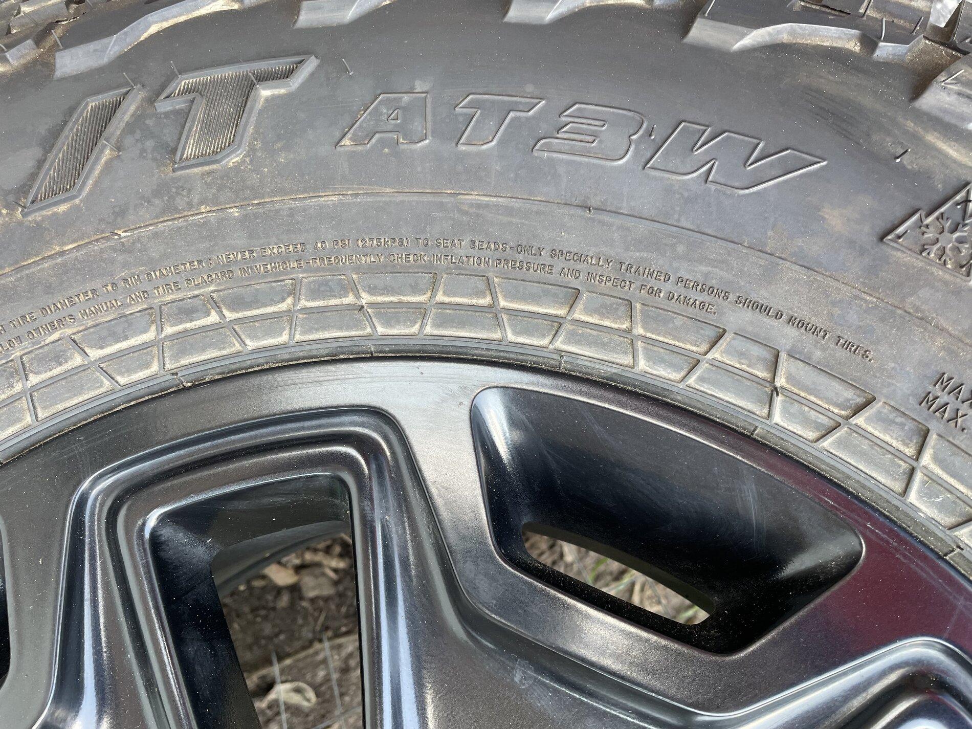 Jeep Gladiator Never used Falken wildpeak AT3w E rated 285/75r17 on 19’ rubicon rim 250703B8-3DC8-4F74-8C78-6994CA9C0988