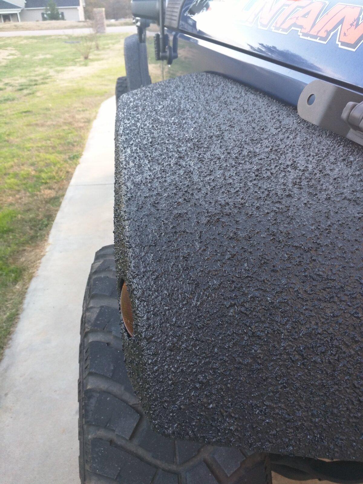 Jeep Gladiator Bedlining Fenders IMG_20151125_163959