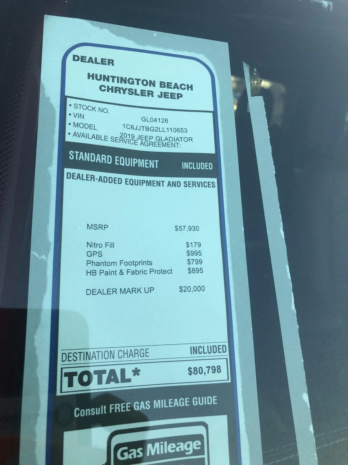 Jeep Gladiator Gladiator Window Sticker and Build Sheet Order Tracking 08D036EE-D97C-4BAC-8383-4CC5EB43D091