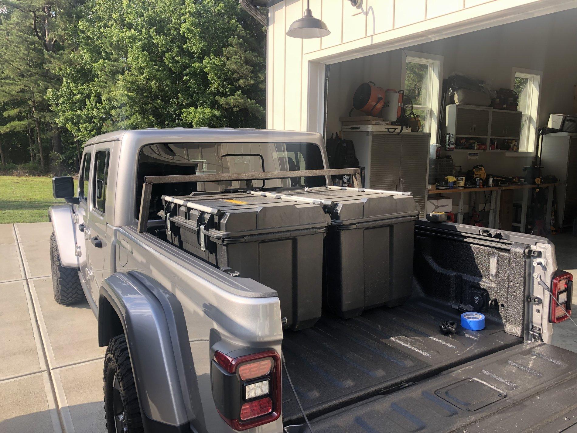 Jeep Gladiator My Custom 1/2 Rack For Roof Top Tent 67323C2F-2E3A-4F32-95D2-5097110335A3