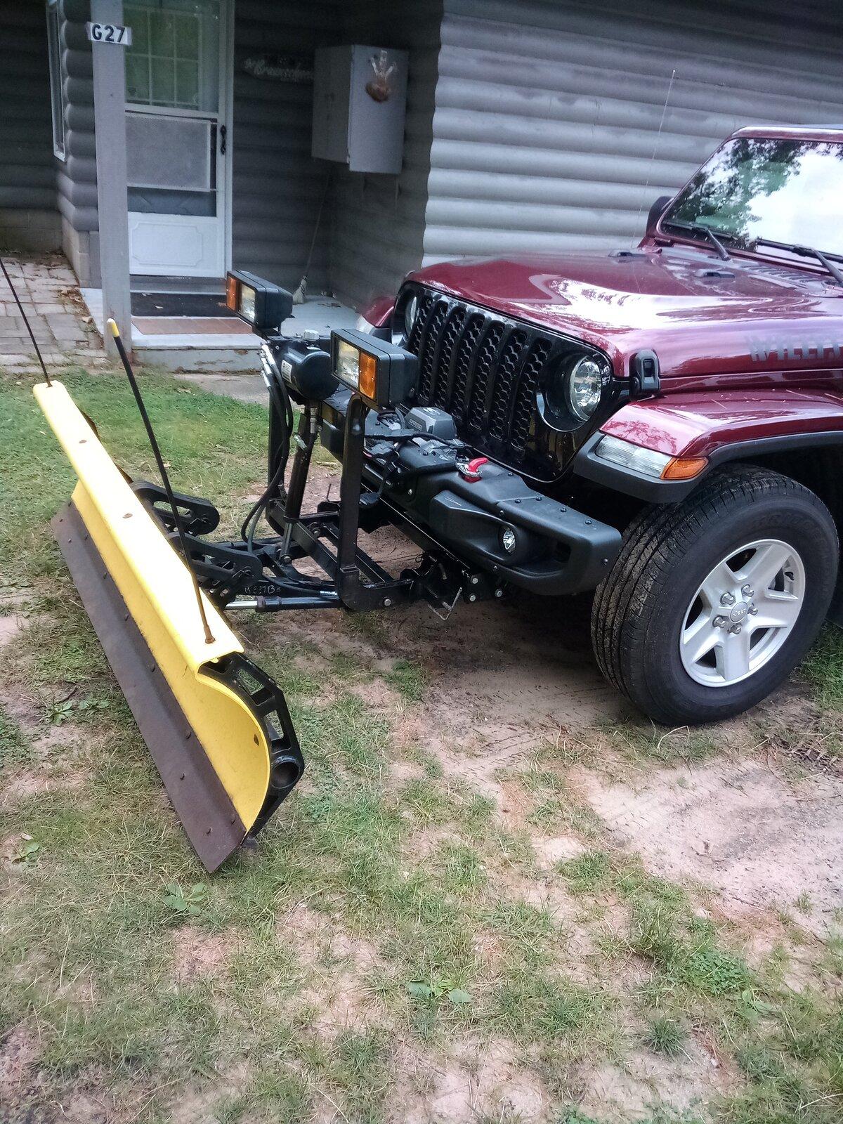 Jeep Gladiator Snow plow on a jt IMG_20210828_140820