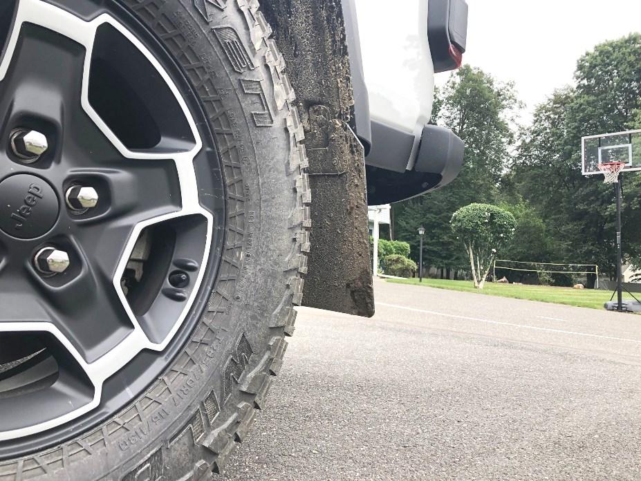 Jeep Gladiator I installed Front & Rear RokBlokz.com mud flaps on my 2021 Gladiator Rubicon I love them easy to take off with thumb screws when going off road flaps w mud 1