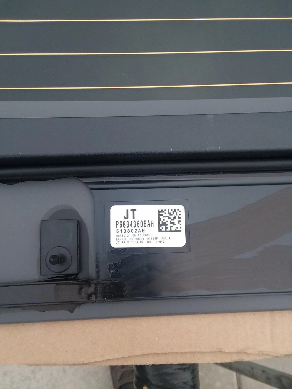 Jeep Gladiator Roof leak in back 20210901_084817