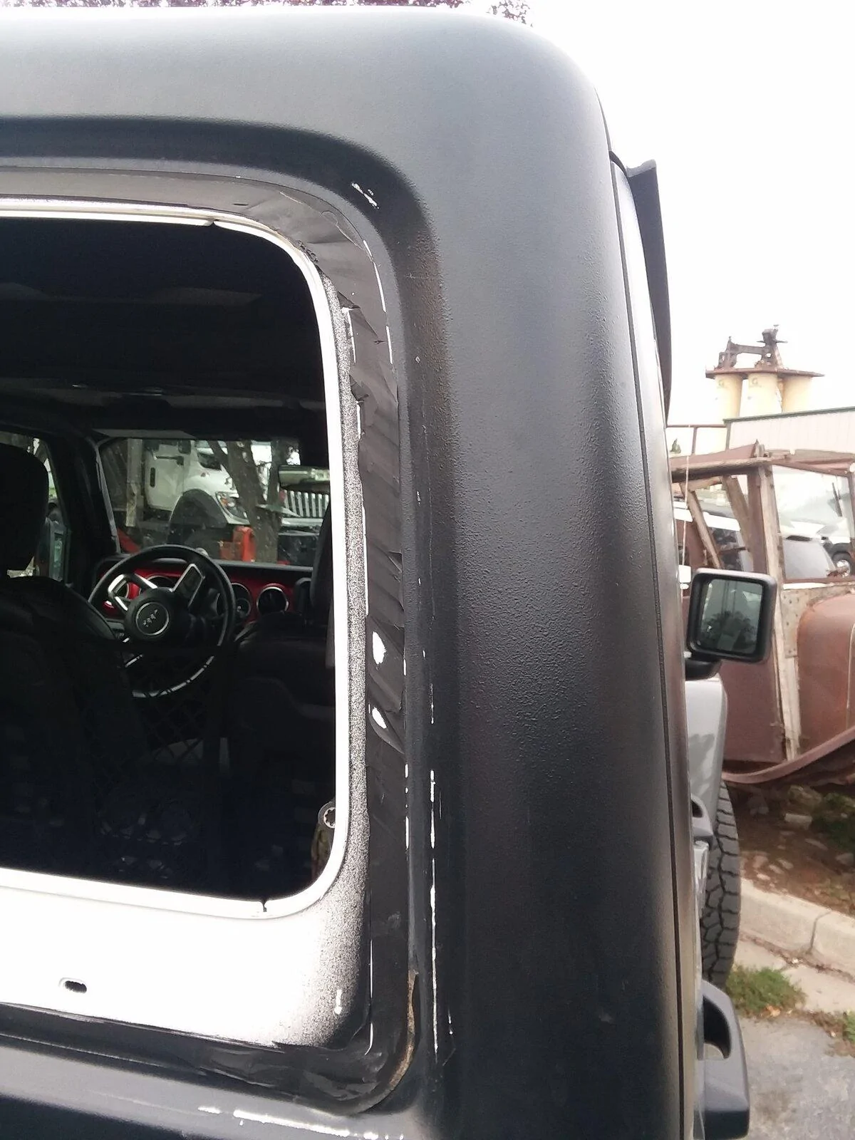 Jeep Gladiator Roof leak in back 20210901_102028