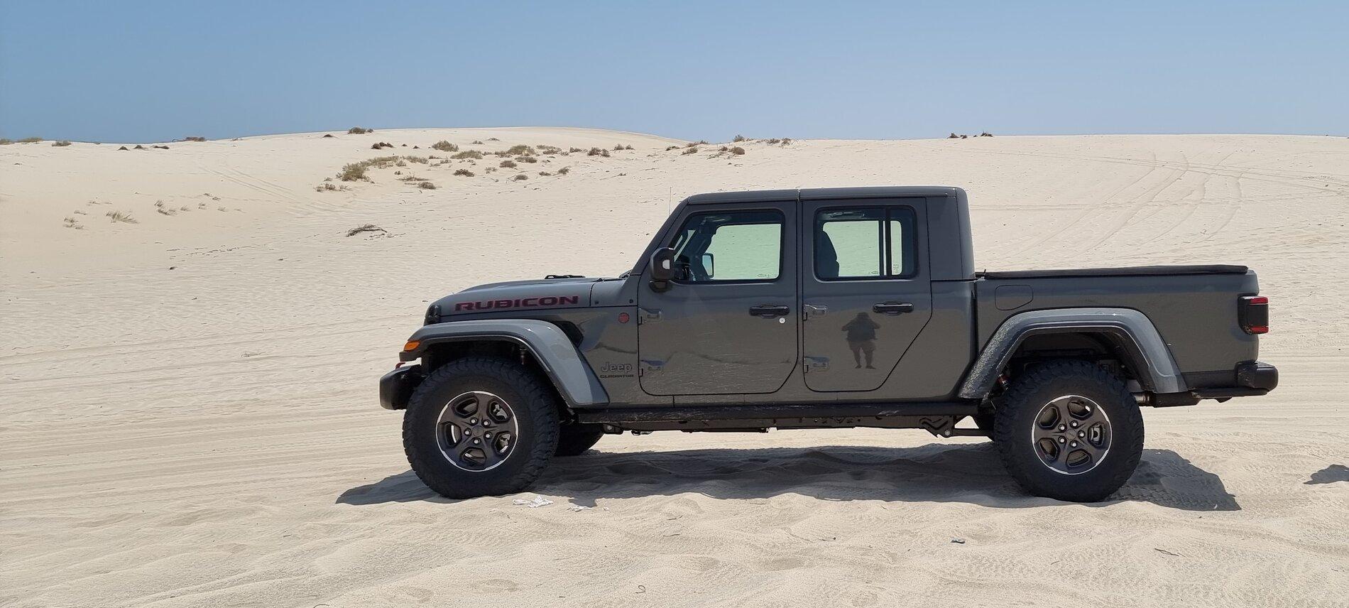Jeep Gladiator First foray into the sand. 20210903_121601
