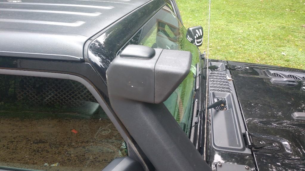 Jeep Gladiator Moving the XM antenna to Mopar snorkel xm01