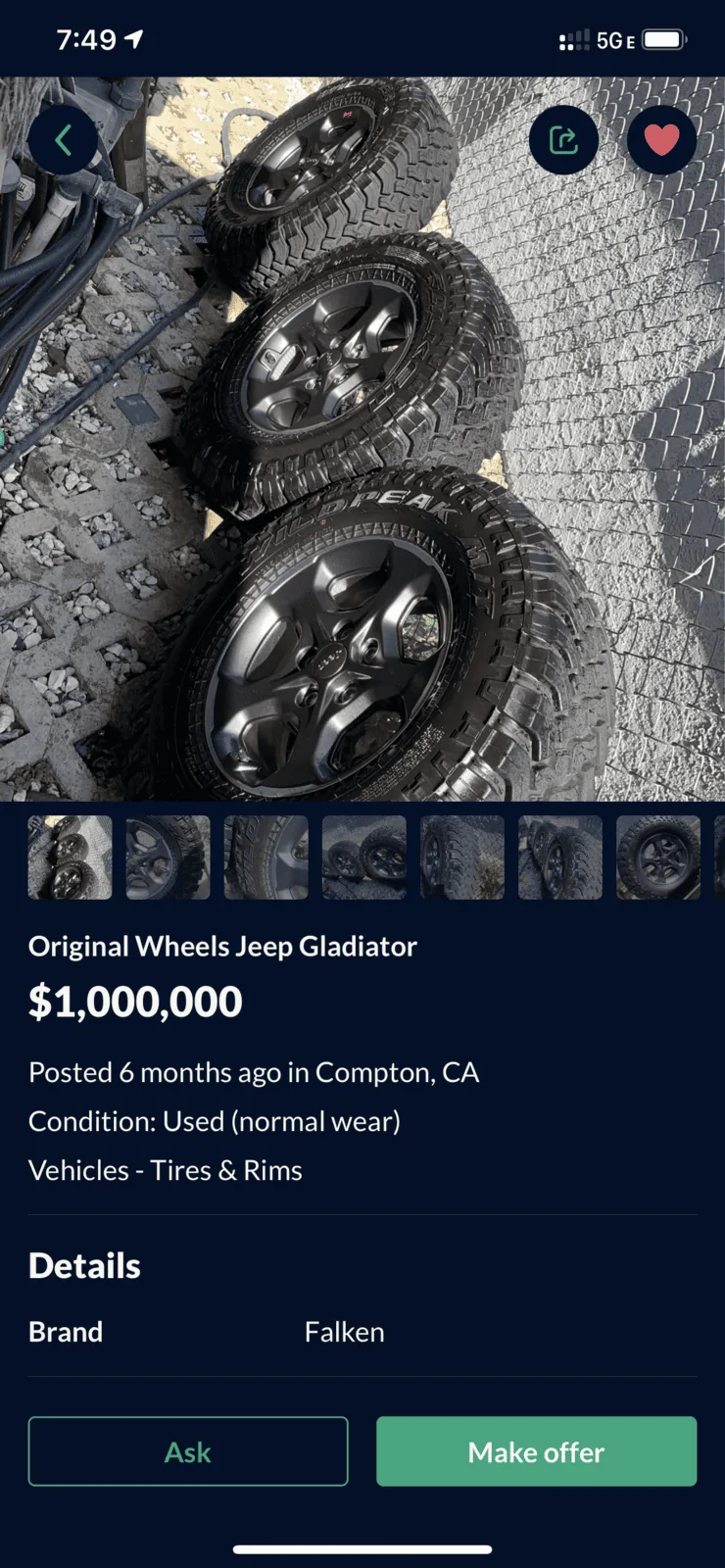 Jeep Gladiator SoCal Market Place A80C1EB5-6A39-4C40-8A1F-384EC07863A4