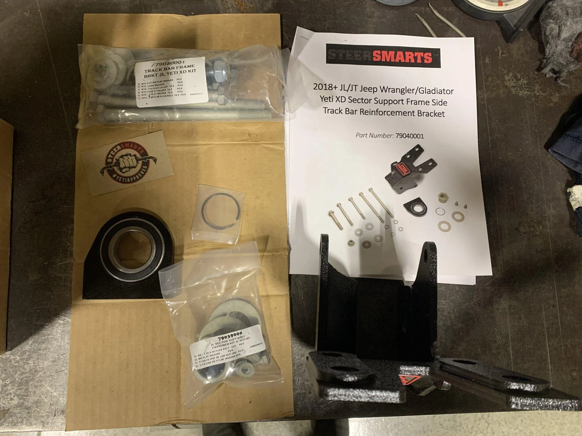Jeep Gladiator SteerSmart Sector Shaft Reinforcement Bracket 218BFDD7-E446-46EF-B5F1-D756B734AD50