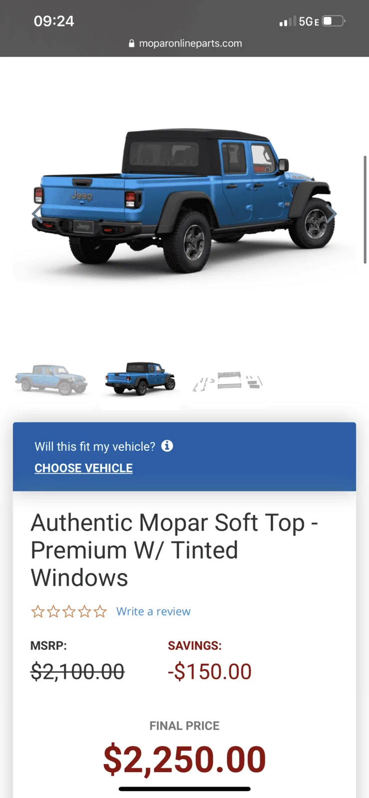 Jeep Gladiator For Sale: Sunrider Soft Top 0027E7FB-235B-4C52-B05F-D2CAAC967359