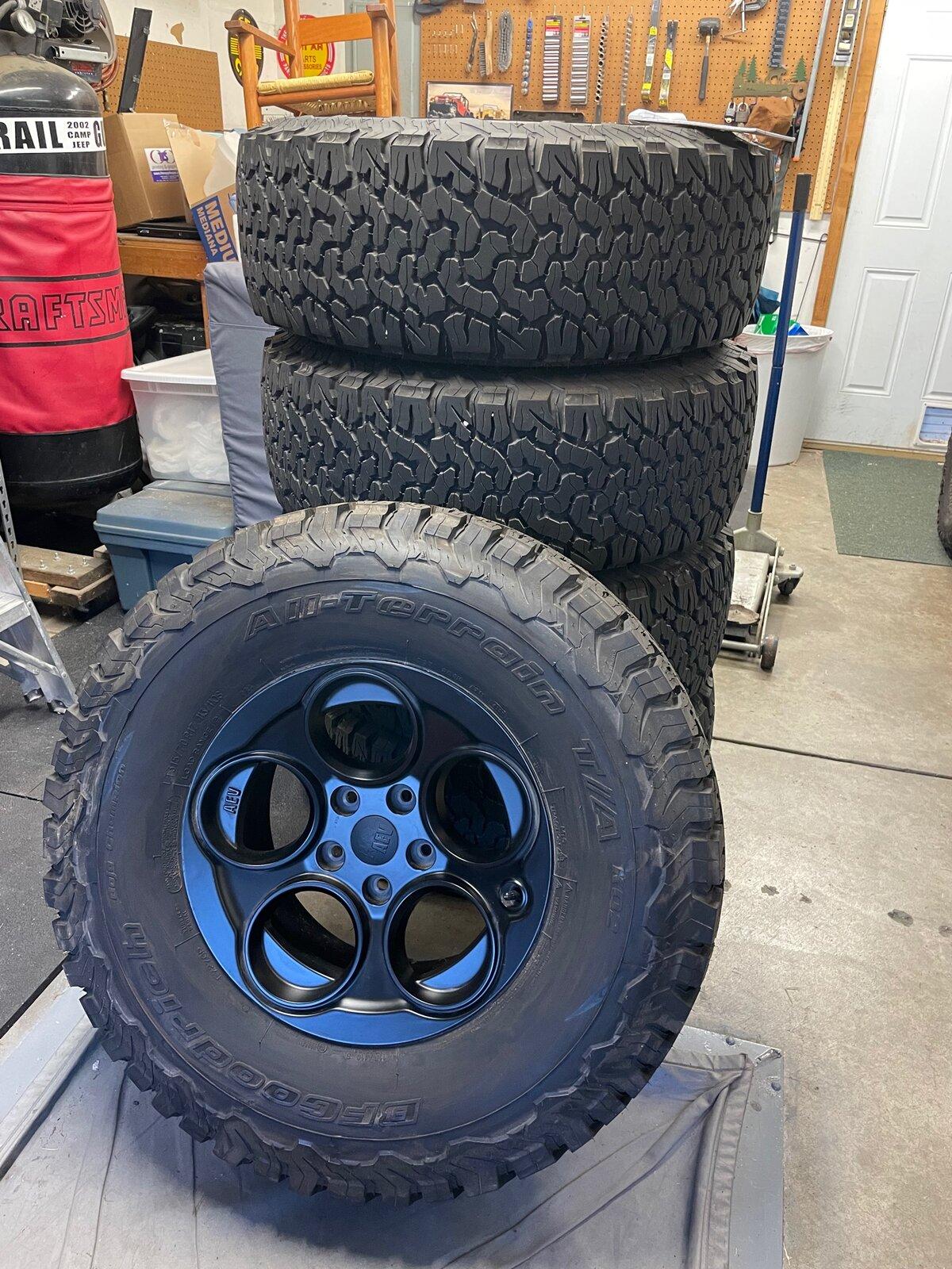 Jeep Gladiator AEV Savegre II Wheels & 35" BFG AT KO2 Tires (x5) IMG_2566