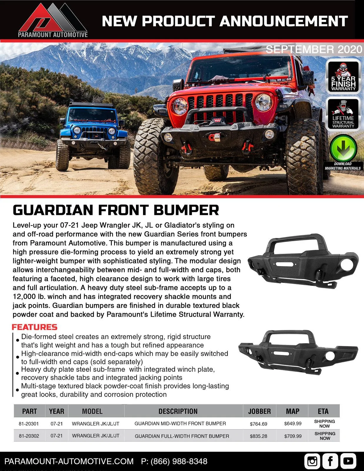 Jeep Gladiator What did you do TO your Gladiator today? [ADMIN WARNING: NO POLITICS, NO GUN TALK] 20.08.25 Guardian Bumper NPA Flyer