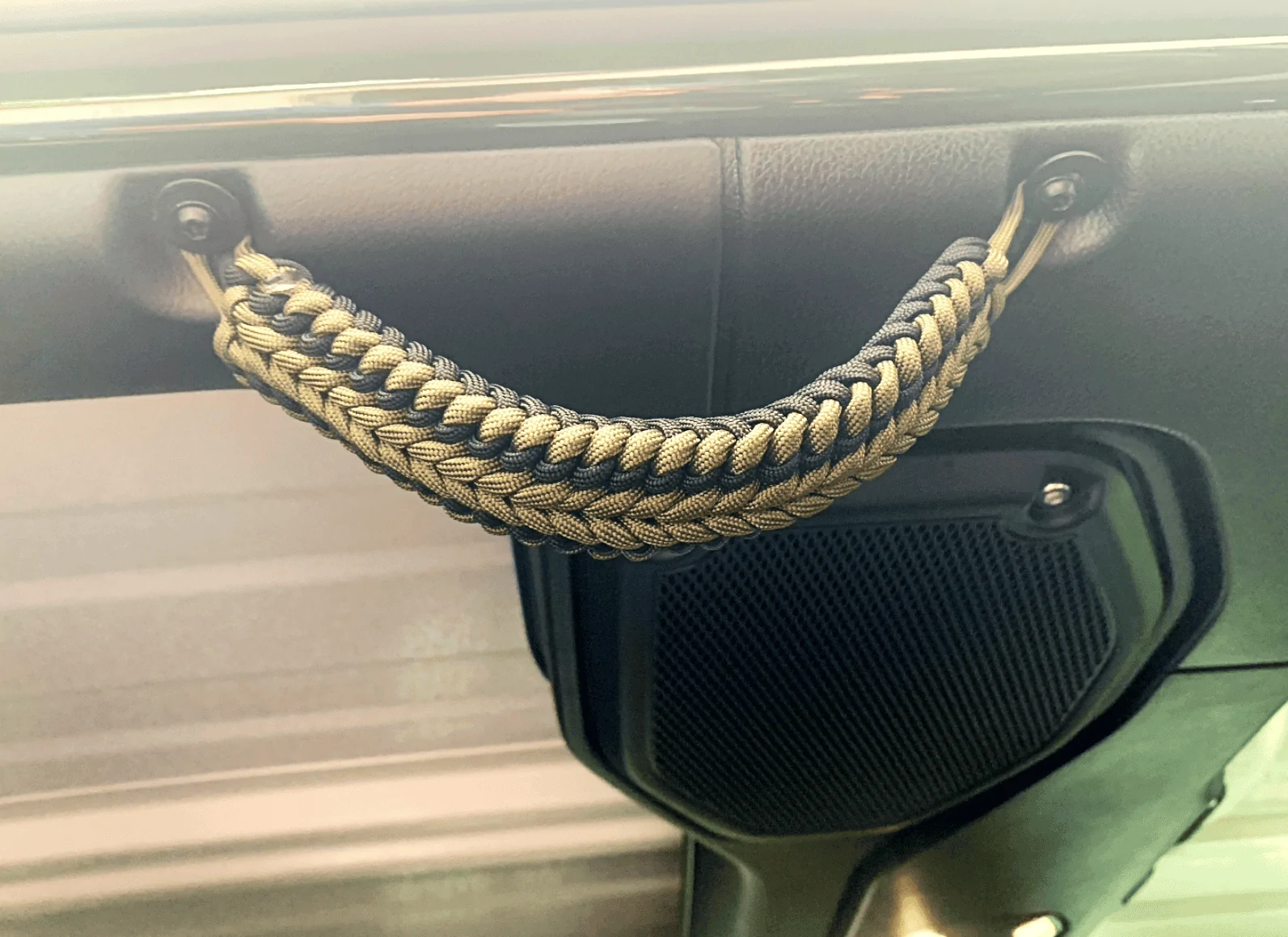 Jeep Gladiator Our Willys build. paracord-grab-handles