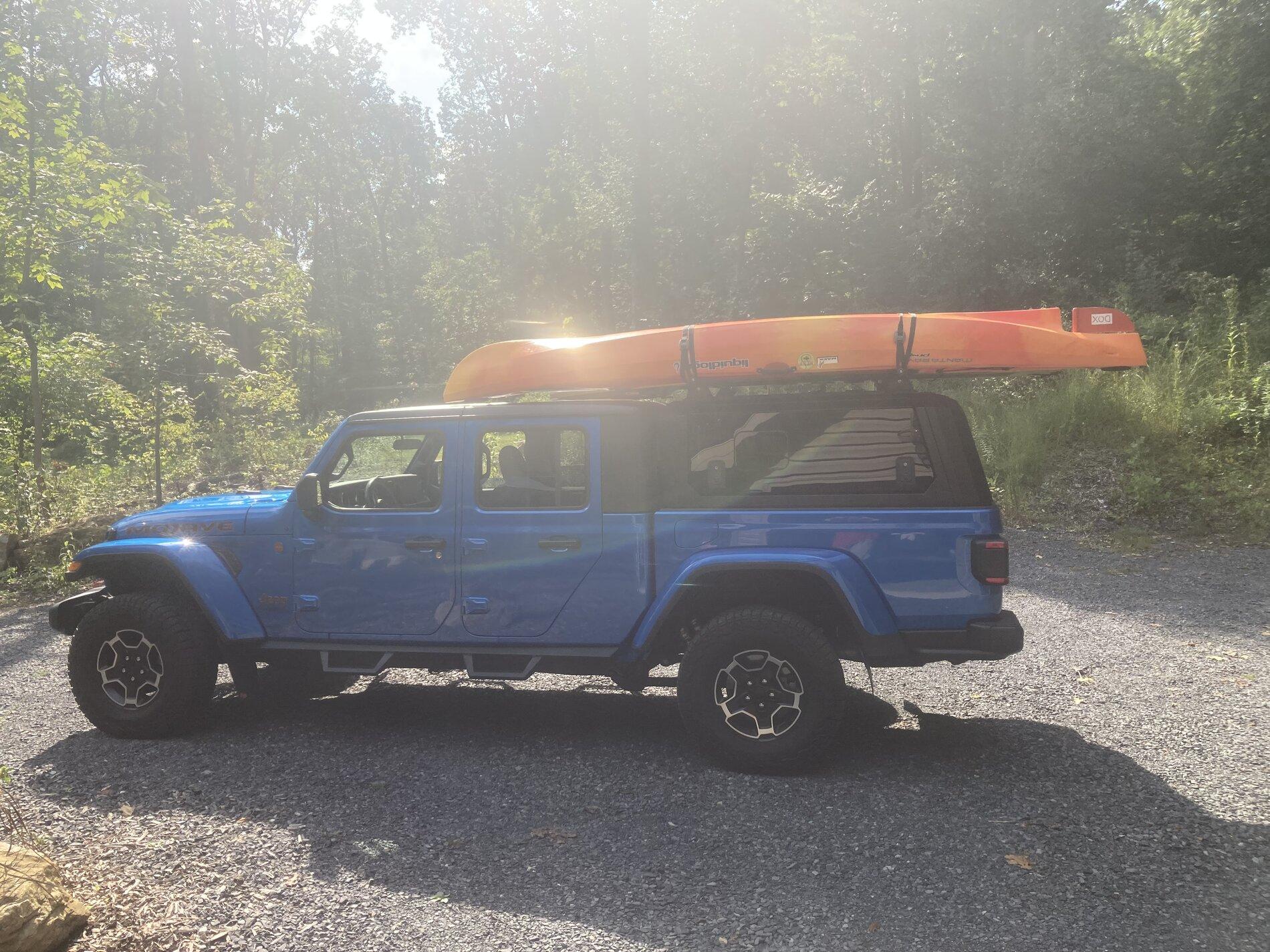 Jeep Gladiator How do you guys carry your kayaks? EC2BAF90-183F-4CD4-81A5-3FAD02C44B3C