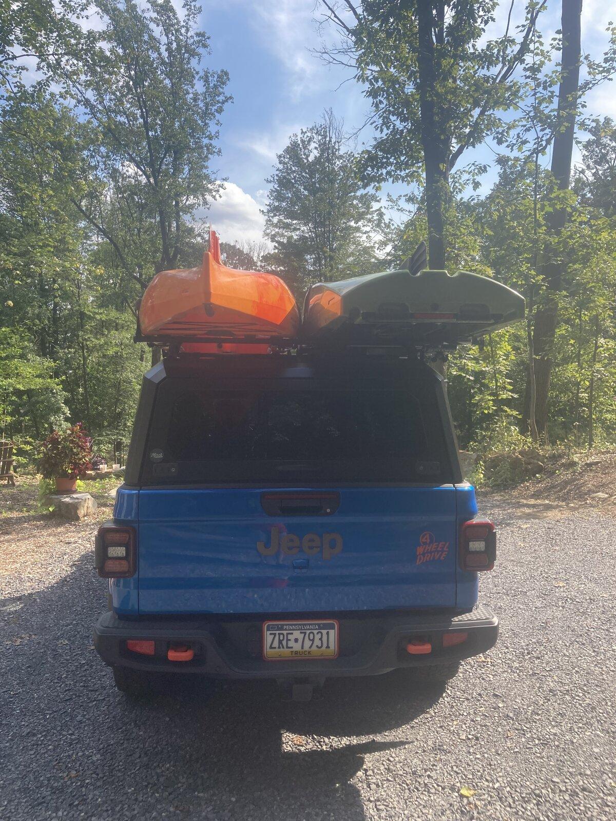 Jeep Gladiator How do you guys carry your kayaks? D6C25D2C-03C4-4DEE-BE29-391C3C1FBA15