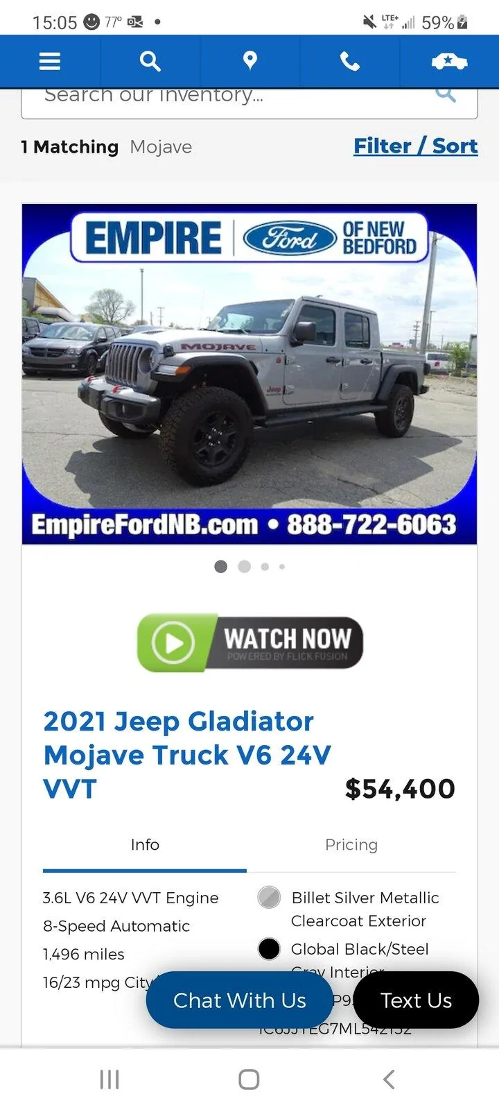 Jeep Gladiator Used mojave at local dealer but has Canadian sticker Screenshot_20210912-150524_Chrom