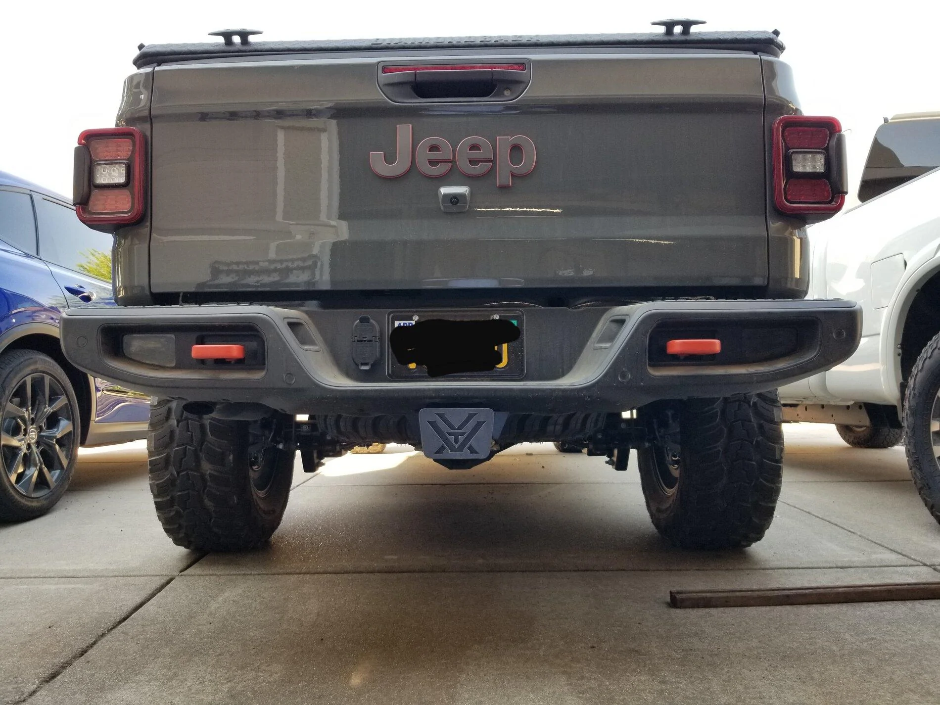 Jeep Gladiator Rear reflector delete /rear flush mount light plates 20210913_102214