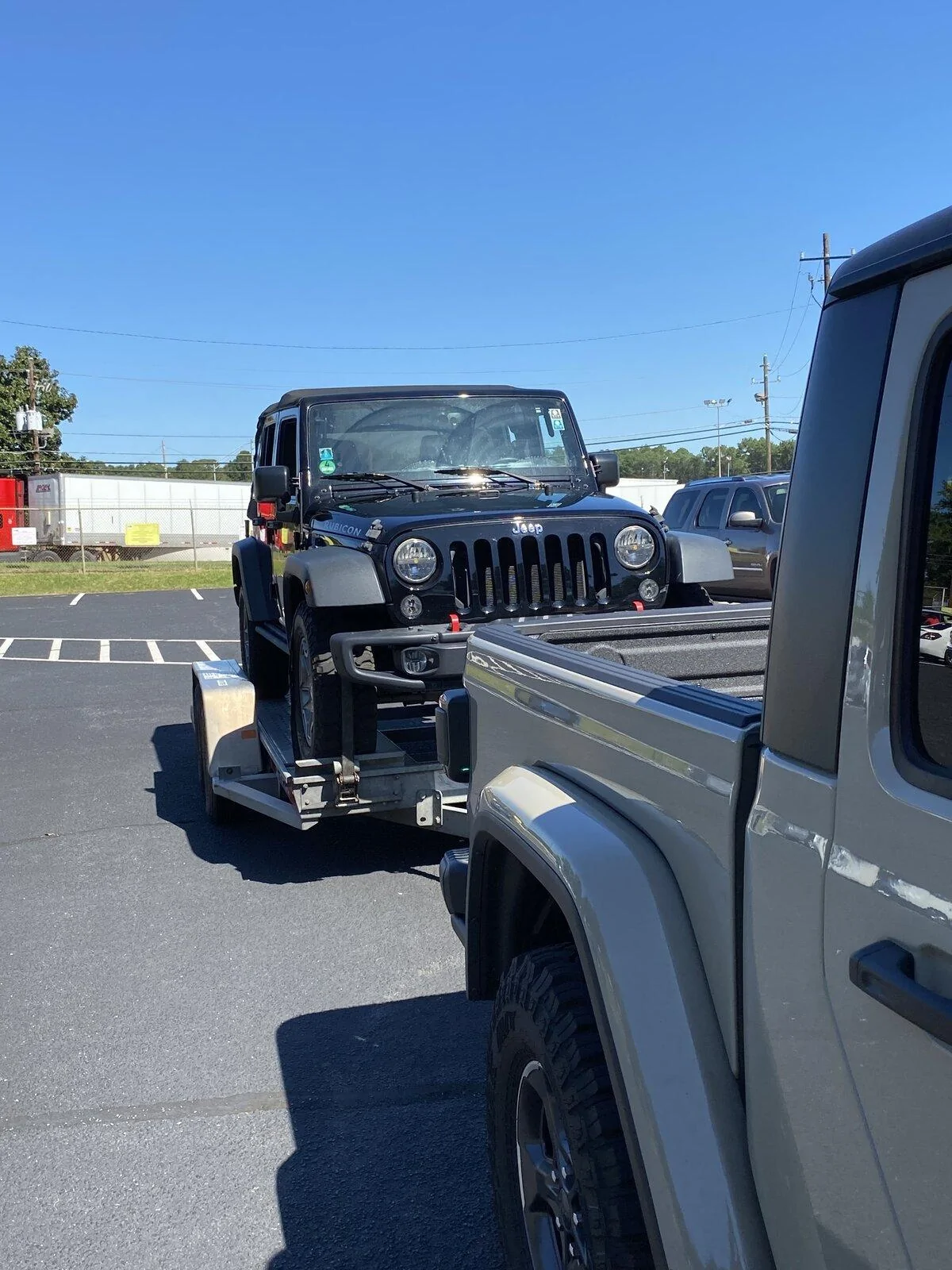 Jeep Gladiator First REAL towing with the Gladiator Overland --  4900 pounds tow load IMG_0152