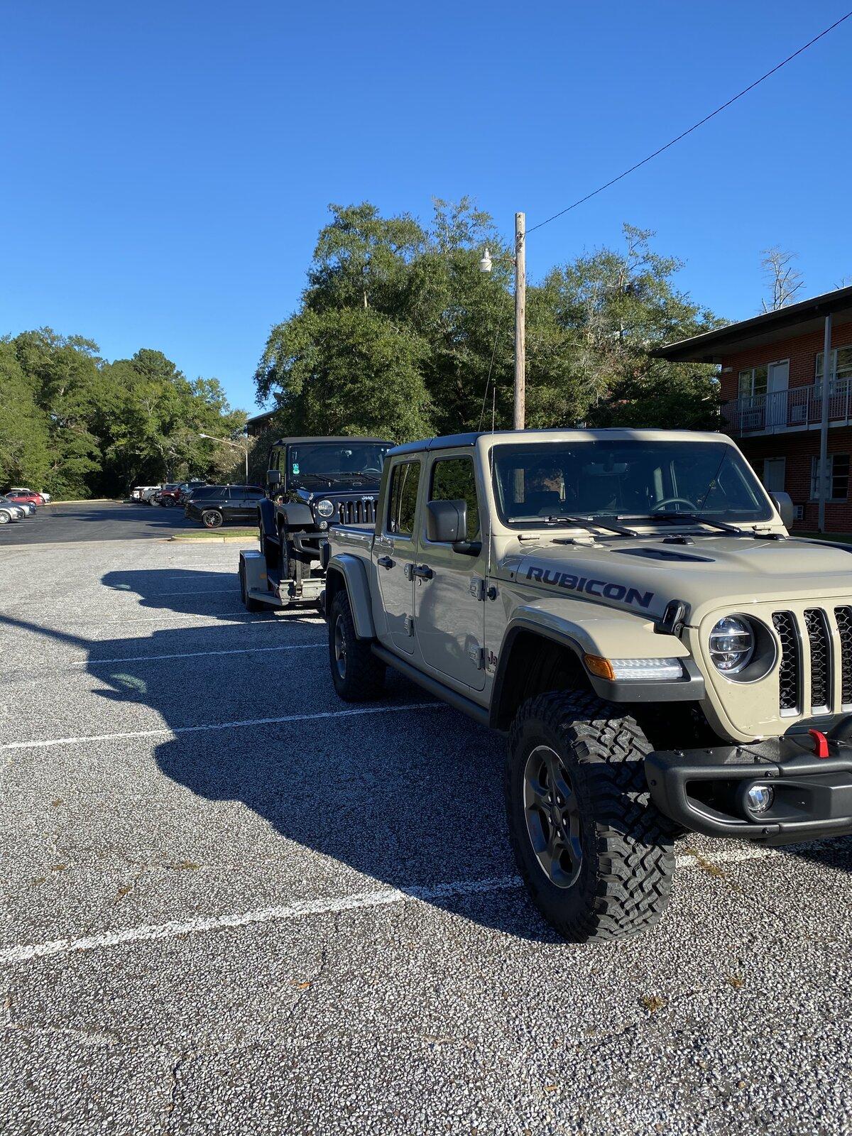 Jeep Gladiator First REAL towing with the Gladiator Overland --  4900 pounds tow load IMG_0154