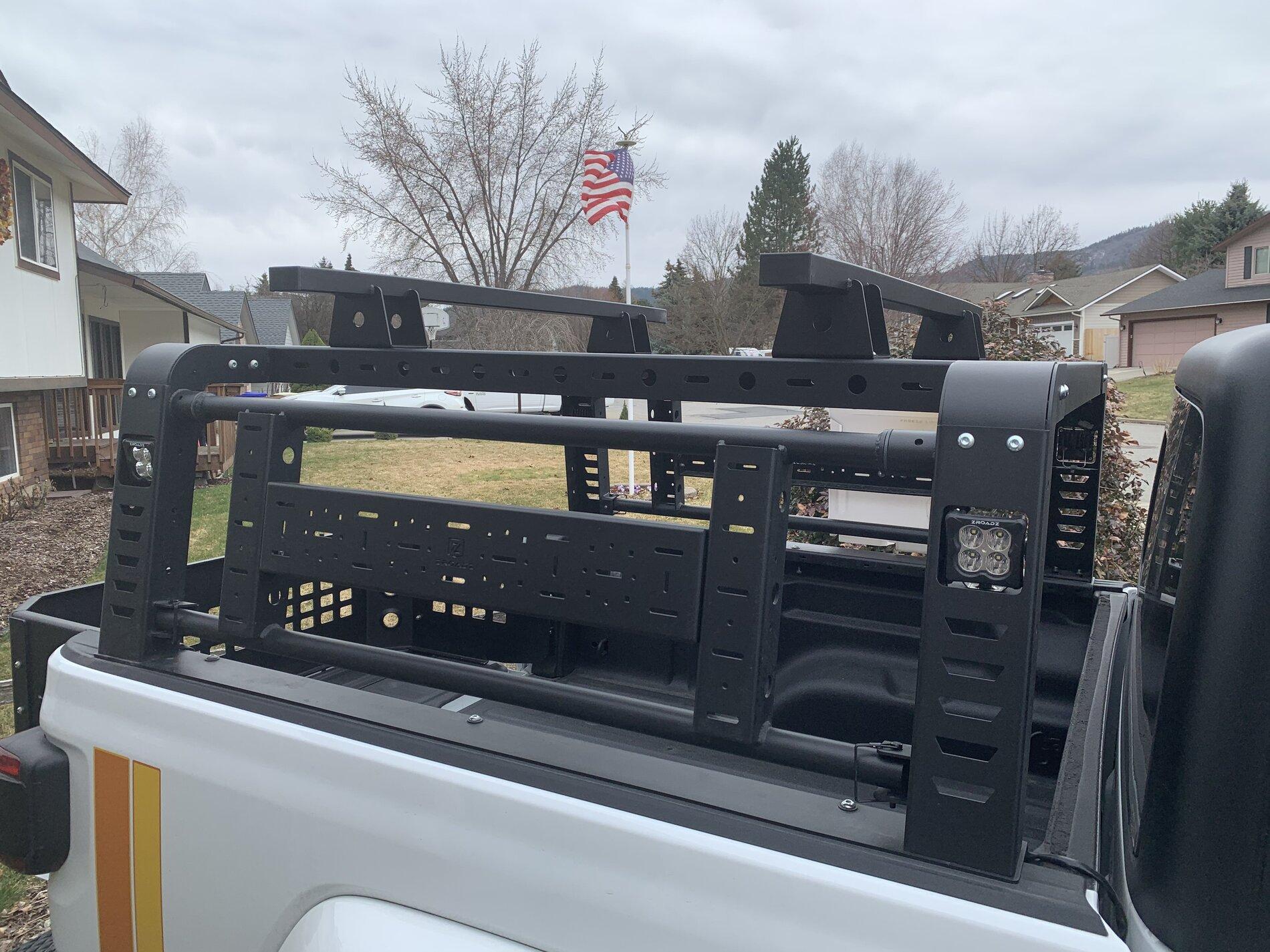 Jeep Gladiator Zroadz Overland Access Rack with lights, wiring AND crossbars 662583AF-0E91-4C32-BD02-48E5073B0FDA
