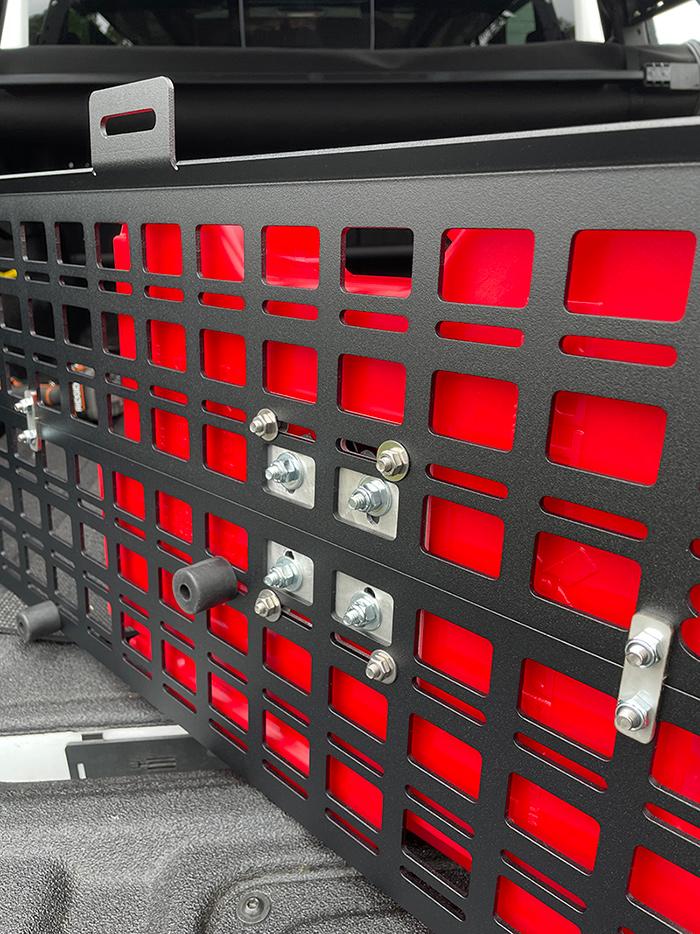 Jeep Gladiator 813 Fabrication & Design Full Bed Side MOLLE Panels rotopax-mounting-plate-rear