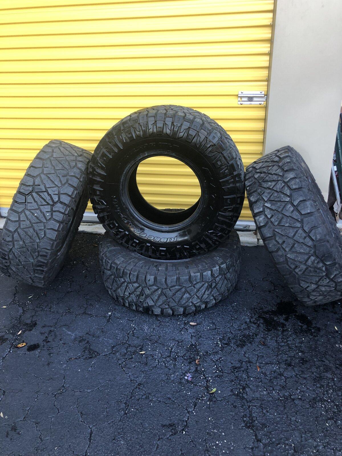 Jeep Gladiator 37” Set of (4) Nitto Ridge Grapplers for sale 621D4B41-FE03-4D29-97F9-A97CE363384F