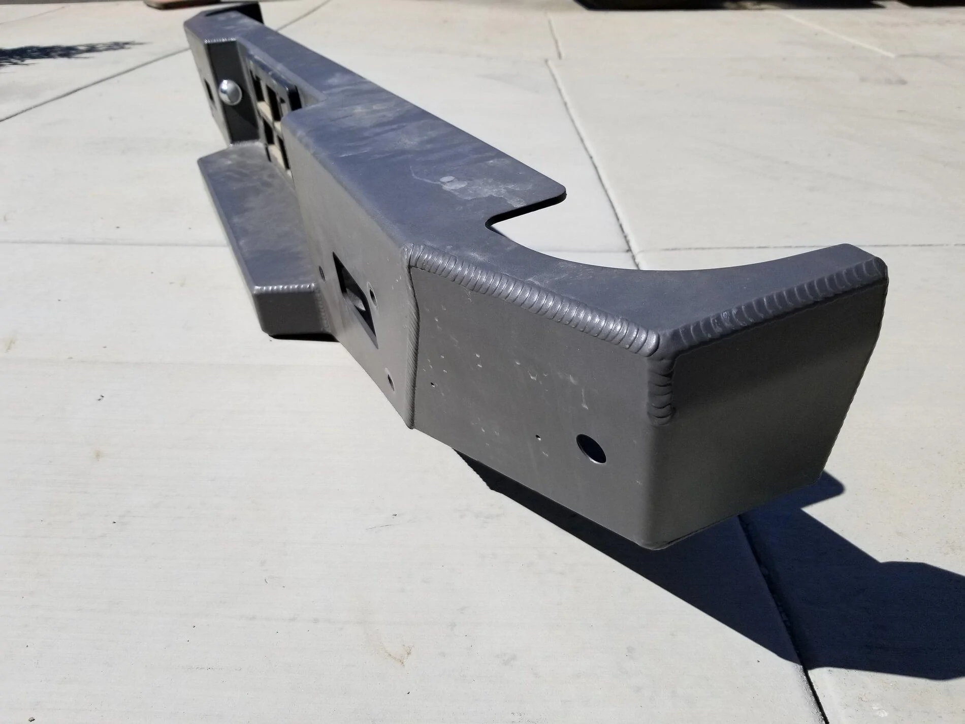 Jeep Gladiator Genright OffRoad Aluminum Rear Bumper with Internal Gussets 20210828_103444
