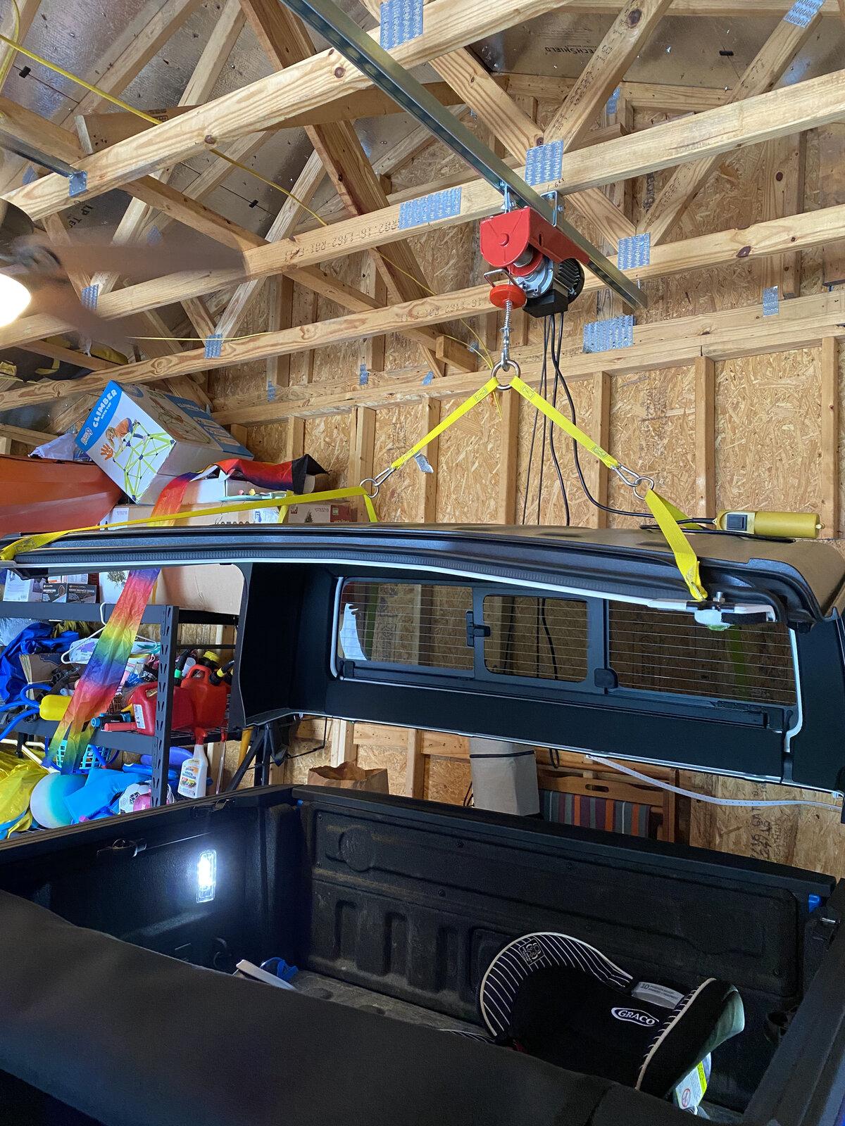 Jeep Gladiator Piecing together the perfect, for me, hardtop hoist C58C851C-6A20-425F-AB0C-513DF43B19B2
